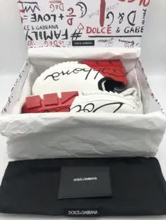 【新品未使用】DOLCEu0026GABBANA ストレッチメッシュスニーカー 24.0