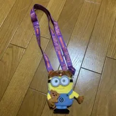 ミニオン パスケース付きコインケース ショルダー ぬいぐるみ USJ ユニバ
