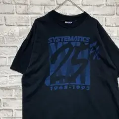 USA製90sヴィンテージTシャツ！シングルステッチ　ブラック半袖古着XL 23