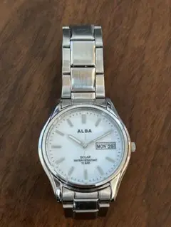 【ジャンク品】ALBA ソーラー時計 曜日表示