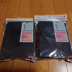 ユニクロ ヒートテック VネックTシャツ Mサイズ ブラック2枚セット