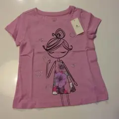 新品 baby GAP ピンク Tシャツ 95cm 2歳
