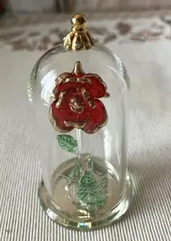 【美品】美女と野獣　薔薇ガラスドーム　ディズニーストア限定
