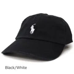 ポロ ラルフローレン キャップ 帽子 黒 ブラック レディース