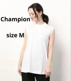 Champion チャンピオン　チュニック　ノースリーブ　カットソー　M