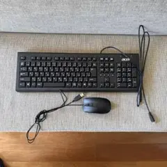 Acer 有線キーボード&マウスセット USB 日本語配列 メンブレン式