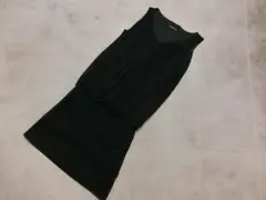 美品 ヴィヴィアンタム シフォン フリル ワンピース ブラック 1