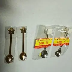 クリープ・ネスカフェスプーン4本セットです。