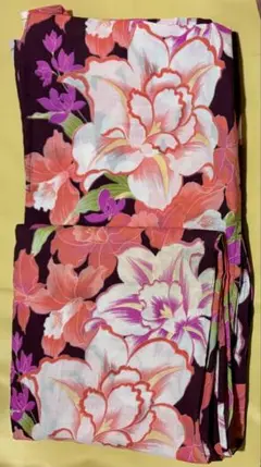 【未使用品】　花柄　浴衣　浴衣のみ