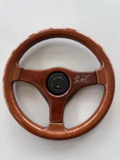 ウッドハンドル sport line スポーツライン ステアリング ジャンク品】 SPORT LINE スポーツライン MADE IN ITALY