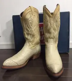 Tony Lama オーストリッチ ウエスタンブーツ Vibramソール 福禄寿