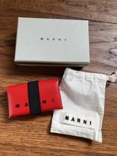 【Marni】財布 カードケース(レッド)