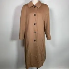 AKRIS アクリス ロングコート カシミヤ100% ブラウン ステンカラー