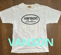 vanson ホワイト スターTシャツlargeサイズLサイズ