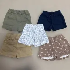 95cm 女の子 まとめ売り 半ズボン5点セット　保育園
