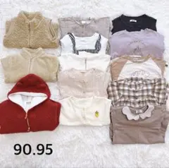 秋冬 子ども服まとめ売り 90 95サイズ 女の子 ナチュラル系多数