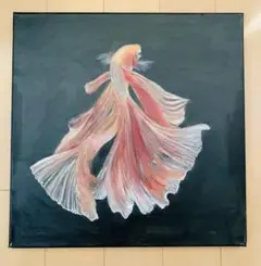油絵 「金魚」