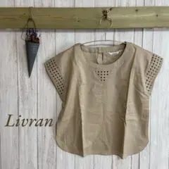 Livran Tシャツ ナチュラル　日本製　綿麻混合　サイズ9