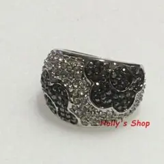 フラワー モチーフ リング レディース プラチナ メッキ 指輪 花