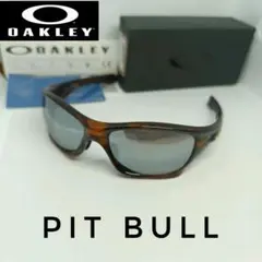 美品　OAKLEY　PIT BULL　BLACK IRIDIUMレンズ　べっ甲ふ