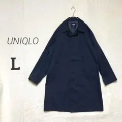 【UNIQLO】美品✨ブロックテックステンカラーコート ネイビー ビジネスコート