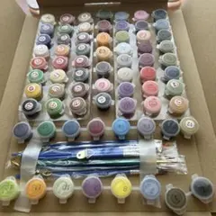 アクリル絵の具 48色セット 筆付きNo.12