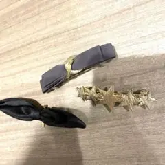 バレッタ 髪飾り 3つ