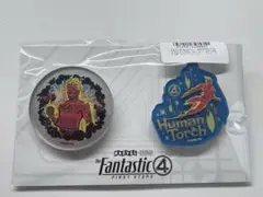 ファンタスティック4 Happyくじ　アクリルバッジセット　マーベル