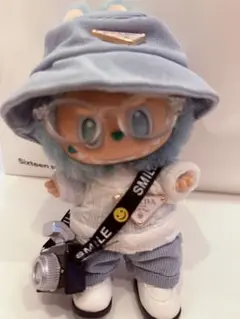 ラブブ　LABUBU 17cm 着せ替え6点セット　ブルーカメラマン