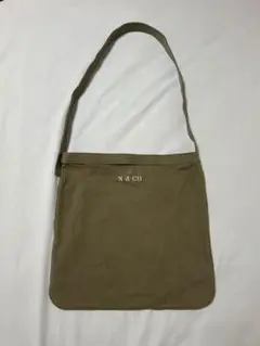 鎌倉店限定　SLOW ショルダーバッグ　カーキ　ヘリンボーン　スロウ