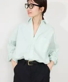ミントグリーン オーバーサイズシャツ