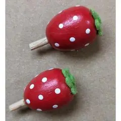 木製いちごトールペイント素材