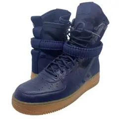 【美品】 NIKE ナイキ　26.5 エアフォース1 ハイカット ネイビー 紺色