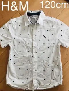 H&M 星柄コットンシャツ　120cm