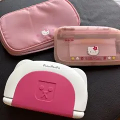 2点セットDocomo ポケットポストペット　ハローキティ　ポケットボードピュア