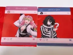 鬼滅の刃 全集中展 SNS風 クリアカード 伊黒小芭内 甘露寺蜜璃