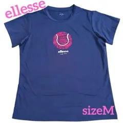 ellesse　エレッセ　レディース テニス 半袖Tシャツ ネイビー　sizeM