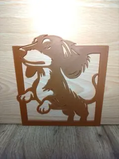 犬の切り抜き ブラウン