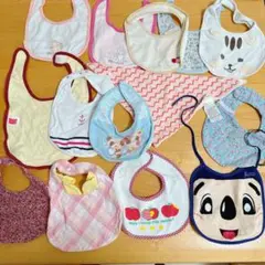 おさがり　スタイ　14枚　ドアラ　よだれかけ　ハンドメイド　いろいろ