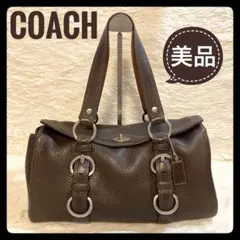 コロンとしたフォルムが可愛い♡コーチ チェルシーサッチェル ハンドバッグ レザー