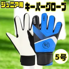 ジュニア用キーパーグローブ 5号 青/白