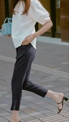 接触冷感・UVカット・吸水速乾　サラキレイ テーパード パンツ any SiS