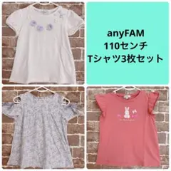 any FAM 110センチ 半袖 Tシャツ 3枚セット まとめ売り