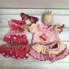 夏服セット　うさももちゃん着せ替え洋服　ぬいぐるみ