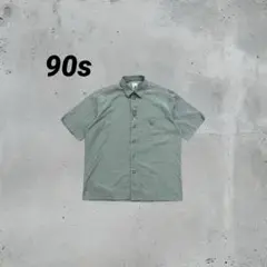 90s DOMITEX チロリアンシャツ　刺繍　半袖シャツ　ヨーロッパ　XL
