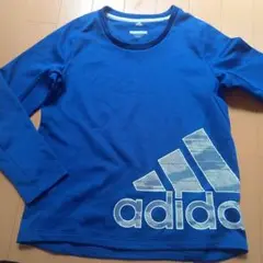 adidasアディダス 青 ロングスリーブTシャツ　長袖 140