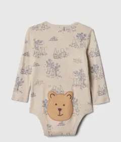 美品　baby gap★ブラナンベア 前開き ボディースーツ