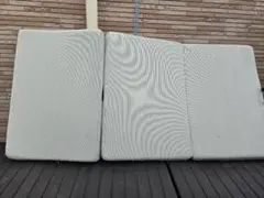 マニフレックス メッシュウィング 三つ折り シングル マットレス ミッドグレー