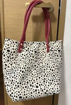gream supply／トートバッグ／手提げバッグ ダルメシアン柄