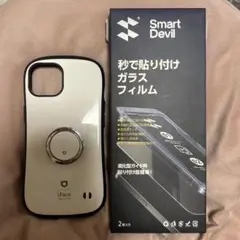 iFaceケース ホワイト + ガラスフィルム1枚
